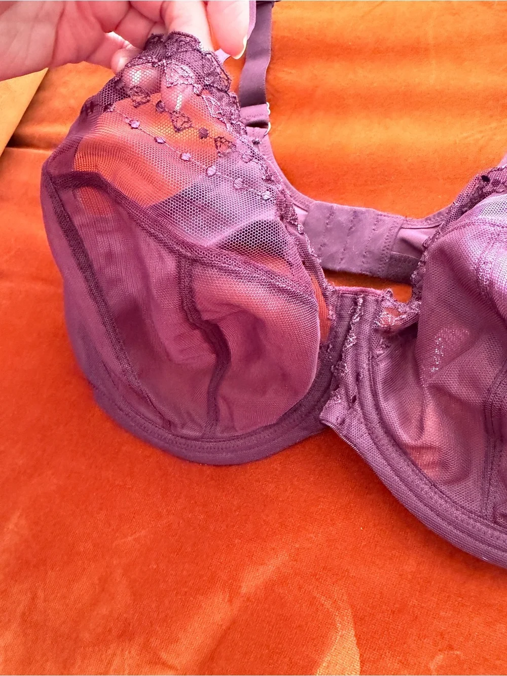 Elomi NWT Mathilda Bra in Berry Convertible To Racerback Unlined 36H - Picture 5 of 11
